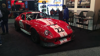 Joey Logano's Factory Five Daytona Coupe race care. NASCAR driver Joey Logano's Factory Five Daytona Coupe at the PRI Show.